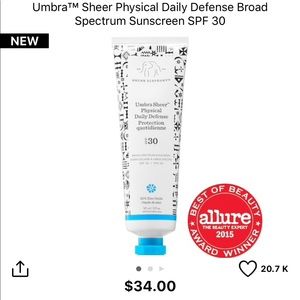 Drunk elephant umbra sheer sunscreen